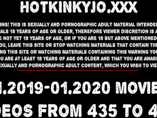 Extreme double anal fisting&comma; huge dildo&comma; prolapse&comma; extreme insertions & speculum movies 435 to 447 november to january 2020 Hotkinkyjo