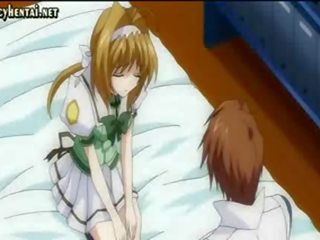 Two anime nurses getting cumshot