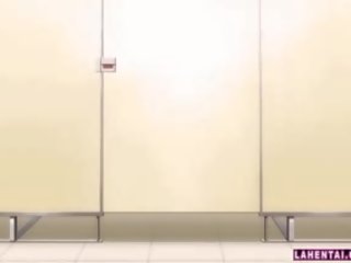 Hentai mädel wird gefickt aus hinter auf öffentlich toilette