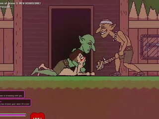 Captivity &vert; etapă 3 &vert; gol femeie survivor fights ei cale prin excitat goblins dar fails și devine inpulit greu înghițire liters de sperma &vert; hentai joc gameplay p3