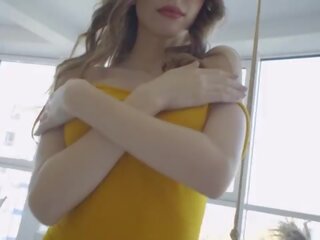 Busty Teen divinity Mila Azul showing her perfect pussy for Nudex