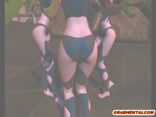 3d anime cookie poked from behind by maskerman