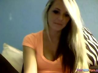Enchanting Blonde Camgirl Chats With randy Strangers