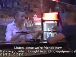 Enticing Waitress Fucks Hard With lascivious Customer