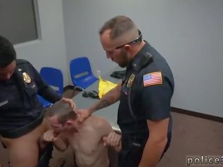 Fodido polícia oficial clipe homossexual primeiro tempo