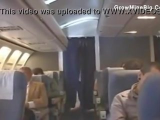 Stewardess and jepang boys fuck on plane