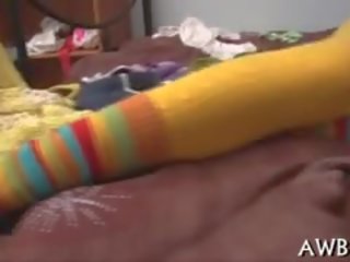 Skinny Nympho Gets Some Tricks With Her Fancy Sex-toy Knob