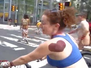 Wnbr Public Nudity Cfnm - lady With Naked Riders