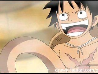 אחד חתיכה הנטאי - luffy heats למעלה nami