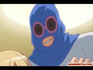 Bigtits hentai kanssa a muzzle saa wetpussy poked