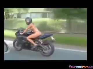 Nude On Motorcycle