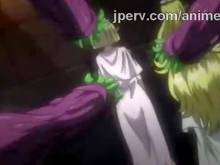 Sensational elf perizada screwed by bunch of tentacles in hentaý clip