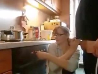 Charming Wife With Such Amazing Tits Fucking At Kitchen