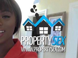 Propertysex - 魅力的 ブラック リアル エステート エージェント 異人種間の 汚い 映画 ととも​​に buyer