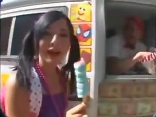 Teen fuck ice cream fellow and swallow cum