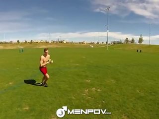 HD MenPOV - Sporty hunk get fucked by girl