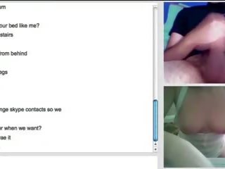 Omegle abenteuer 4 - firma titten und hairbrush im muschi