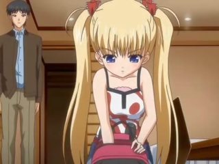 Blondīne skaistums anime izpaužas pounded