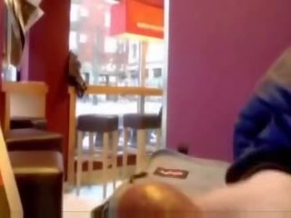 Caught Masturbating In A Coffee Shop