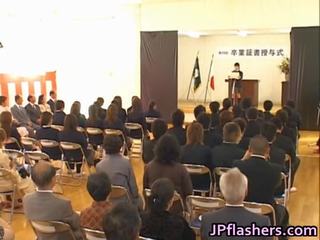 Giapponese storditore durante graduation