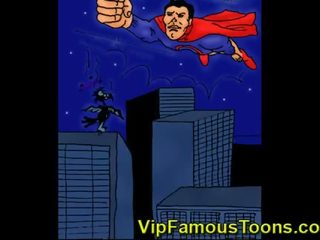 Superman 과 supergirl 만화 트리플 엑스 비디오