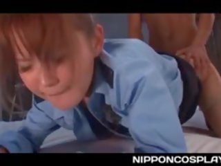 Hot bokong jap polisi woman slit pounded and mouth fucked hard